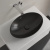 Villeroy & Boch Loop & Friends Раковина для установки на столешницу, 560 x 385 x 120 mm, Pure Black CeramicPlus, без перелива 4A4701R7