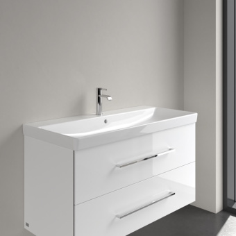 Villeroy & Boch Avento Pаковина для установки на тумбу, 1000 x 470 x 165 mm, Альпийский белый, с переливом, нешлифованный 4156A501