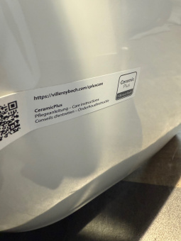 Villeroy & Boch Subway 2.0 Унитаз с открытым смывным краем, настенный, Белый CeramicPlus, с сиденьем 5614R2R1 НОМЕР 24 Уценка