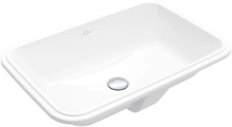 Villeroy & Boch Architectura Раковина для установки под столешницу, 620 x 420 x 180 mm, Альпийский белый, с переливом, нешлифованный 5A776001