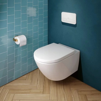 Villeroy & Boch Subway 3.0 Сиденье с крышкой для унитаза, с функцией автоматического опускания (SoftClosing), со снимаемым сиденьем (QuickRelease), 8M42S101
