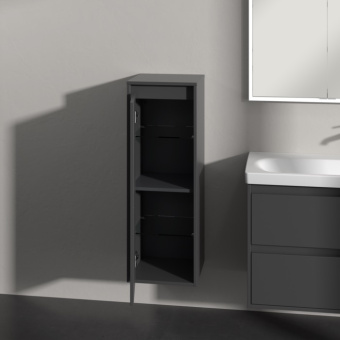 Villeroy & Boch Skyla Шкаф Боковой, 1 дверь, 1 выдвижной ящик, 350 x 1000 x 349 mm, Graphite / Graphite C80200VR