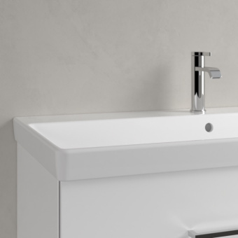 Villeroy & Boch Avento Pаковина для установки на тумбу, 1000 x 470 x 165 mm, Альпийский белый, с переливом, нешлифованный 4156A501
