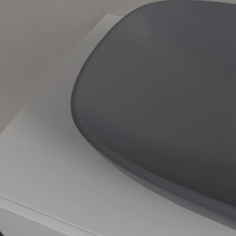 Villeroy & Boch Loop & Friends Раковина для установки на столешницу, 560 x 380 x 120 mm, Graphite CeramicPlus, без перелива 4A4901i4
