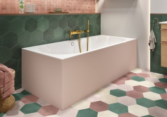 Villeroy & Boch Oberon 2.0 Ванна Duo, 1700 x 750 mm, Альпийский белый UBQ170OBR2DV-01
