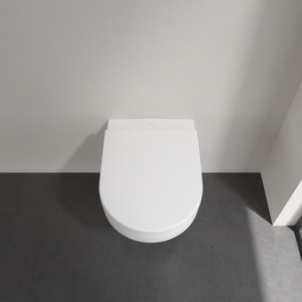 Villeroy & Boch Architectura Сиденье с крышкой для унитаза, с функцией автоматического опускания (SoftClosing), со снимаемым сиденьем (QuickRelease), Альпийский белый 98M9C101
