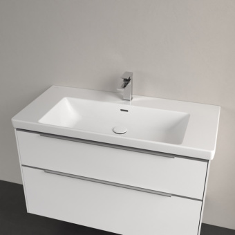 Villeroy & Boch Subway 3.0 Pаковина для установки на тумбу, 1000 x 470 x 165 mm, с переливом, Альпийский белый 4A70A501