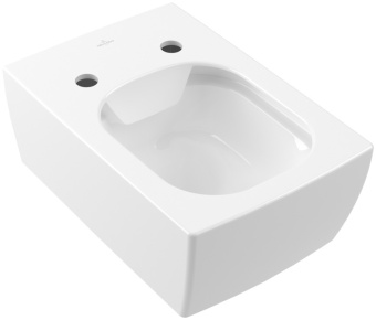 Villeroy & Boch Memento 2.0 Унитаз с открытым смывным краем, настенный, с DirectFlush, Альпийский белый CeramicPlus 4633R0R1