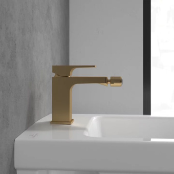 Villeroy & Boch Architectura Square Смеситель для биде однорычажный золото TVB12500100076