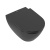 Villeroy & Boch Subway 2.0 Унитаз с открытым смывным краем, настенный, с DirectFlush, Pure Black CeramicPlus 5614R0R7