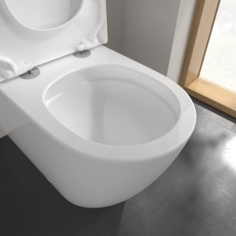 Villeroy & Boch Subway 3.0 Чаша напольного унитаза,с открытым смывным краем, с TwistFlush белый 4672T001
