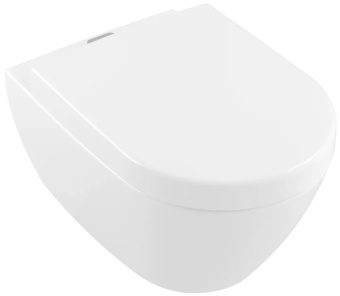 Villeroy & Boch Subway 2.0 Унитаз с открытым смывным краем, настенный, с DirectFlush / ViFresh, Альпийский белый, с сиденьем 5614A101