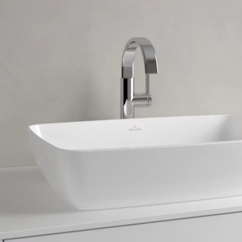 Villeroy & Boch Artis Раковина для установки на столешницу, 580 x 385 x 130 mm, Альпийский белый, без перелива, нешлифованный 41725801