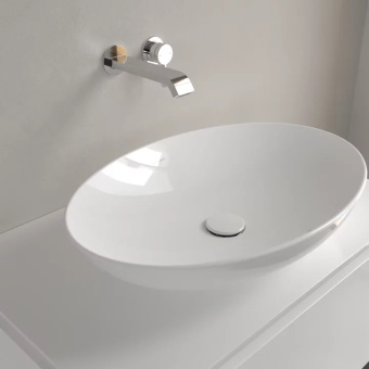 Villeroy & Boch Loop & Friends Раковина для установки на столешницу, 620 x 420 x 120 mm, Альпийский белый, с переливом, нешлифованный 4A480001