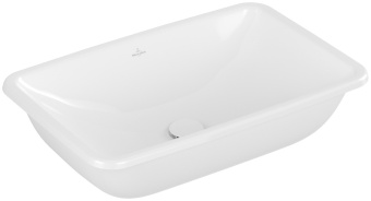 Villeroy & Boch Loop & Friends Раковина для установки под столешницу, 615 x 380 x 185 mm, Альпийский белый, без перелива, наружная сторона покрыта глазурью 4A580101