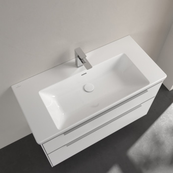Villeroy & Boch Subway 3.0 Pаковина для установки на тумбу, 1000 x 470 x 165 mm, с переливом, Альпийский белый 4A70A501
