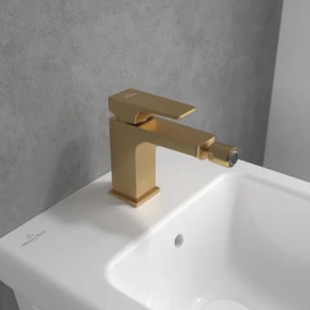 Villeroy & Boch Architectura Square Смеситель для биде однорычажный золото TVB12500100076