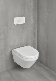 Villeroy & Boch Architectura Комбинированная упаковка подвесной унитаз TwistFlush[e³],с сиденьем Альпийский белый 4694CL01