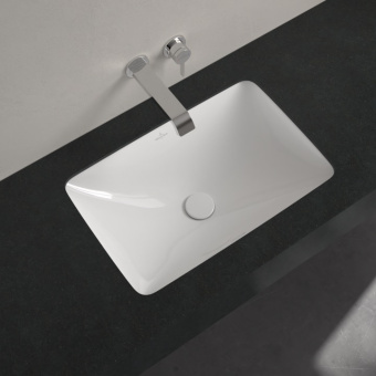 Villeroy & Boch Loop & Friends Раковина для установки под столешницу, 605 x 410 x 185 mm, Альпийский белый, с переливом, нешлифованный 4A570001
