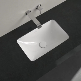 Villeroy & Boch Loop & Friends Раковина для установки под столешницу, 515 x 350 x 170 mm, Альпийский белый, с переливом, нешлифованный 4A560001