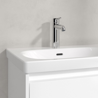 Villeroy & Boch Skyla Pаковина для установки на тумбу крыло справа, 800 x 460 x 160 mm, с переливом, Альпийский белый 5A52L101