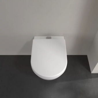Villeroy & Boch Subway 2.0 Унитаз с открытым смывным краем, настенный, с DirectFlush / ViFresh, Альпийский белый, с сиденьем 5614A101