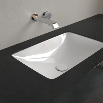 Villeroy & Boch Loop & Friends Раковина для установки под столешницу, 605 x 410 x 185 mm, Альпийский белый, с переливом, нешлифованный 4A570001