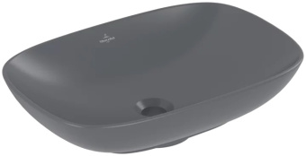 Villeroy & Boch Loop & Friends Раковина для установки на столешницу, 560 x 380 x 120 mm, Graphite CeramicPlus, без перелива 4A4901i4