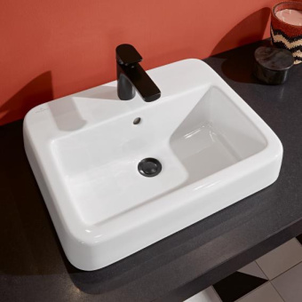 Villeroy & Boch Architectura Встраиваемая раковина, 550 x 430 x 180 mm, Альпийский белый, с переливом, нешлифованный 41935501
