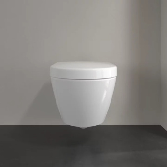 Villeroy & Boch Subway 2.0 Унитаз с открытым смывным краем, настенный, с DirectFlush / ViFresh, Альпийский белый, с сиденьем 5614A101
