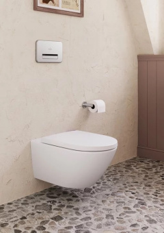 Villeroy & Boch Subway 3.0 Сиденье с крышкой для унитаза, с функцией автоматического опускания (SoftClosing), со снимаемым сиденьем (QuickRelease), 8M42S101