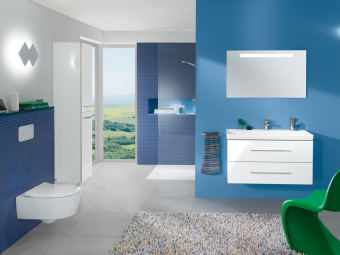 Villeroy & Boch Avento Pаковина для установки на тумбу, 1000 x 470 x 165 mm, Альпийский белый, с переливом, нешлифованный 4156A501