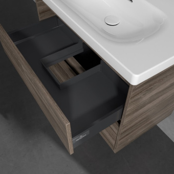 Villeroy & Boch Skyla Тумба под раковину, 2 выдвижных ящика, 772 x 596 x 439 mm, Stone Oak C79600RK