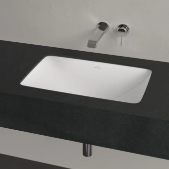 Villeroy & Boch Loop & Friends Раковина для установки под столешницу, 605 x 410 x 185 mm, Альпийский белый, с переливом, нешлифованный 4A570001
