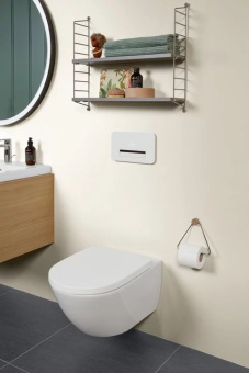 Villeroy & Boch Subway 3.0 Сиденье с крышкой для унитаза, с функцией автоматического опускания (SoftClosing), со снимаемым сиденьем (QuickRelease), 8M42S101