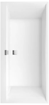 Villeroy & Boch Squaro Edge 12 Ванна Duo, 1900 x 900 mm, Альпийский белый UBQ190SQE2DV-01