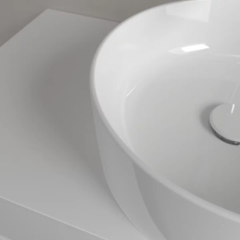 Villeroy & Boch Collaro Раковина для установки на столешницу, 400 x 400 x 145 mm, Альпийский белый, без перелива, нешлифованный 4A184001