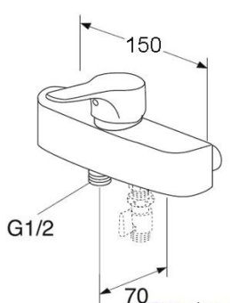 Gustavsberg Nautic Смеситель для душа однорычажный GB41214004